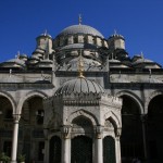 Cour intérieure de la mosquée Neuve à Istanbul