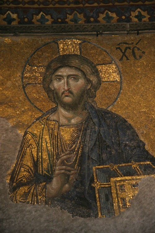 Mosaïque dans Sainte-Sophie à Istanbul