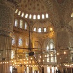 Intérieur de la Mosquée Bleue